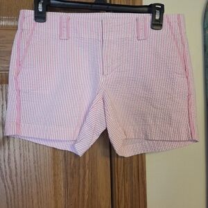 Lilly Pulitzer Pink Seersucker Bermuda Shorts